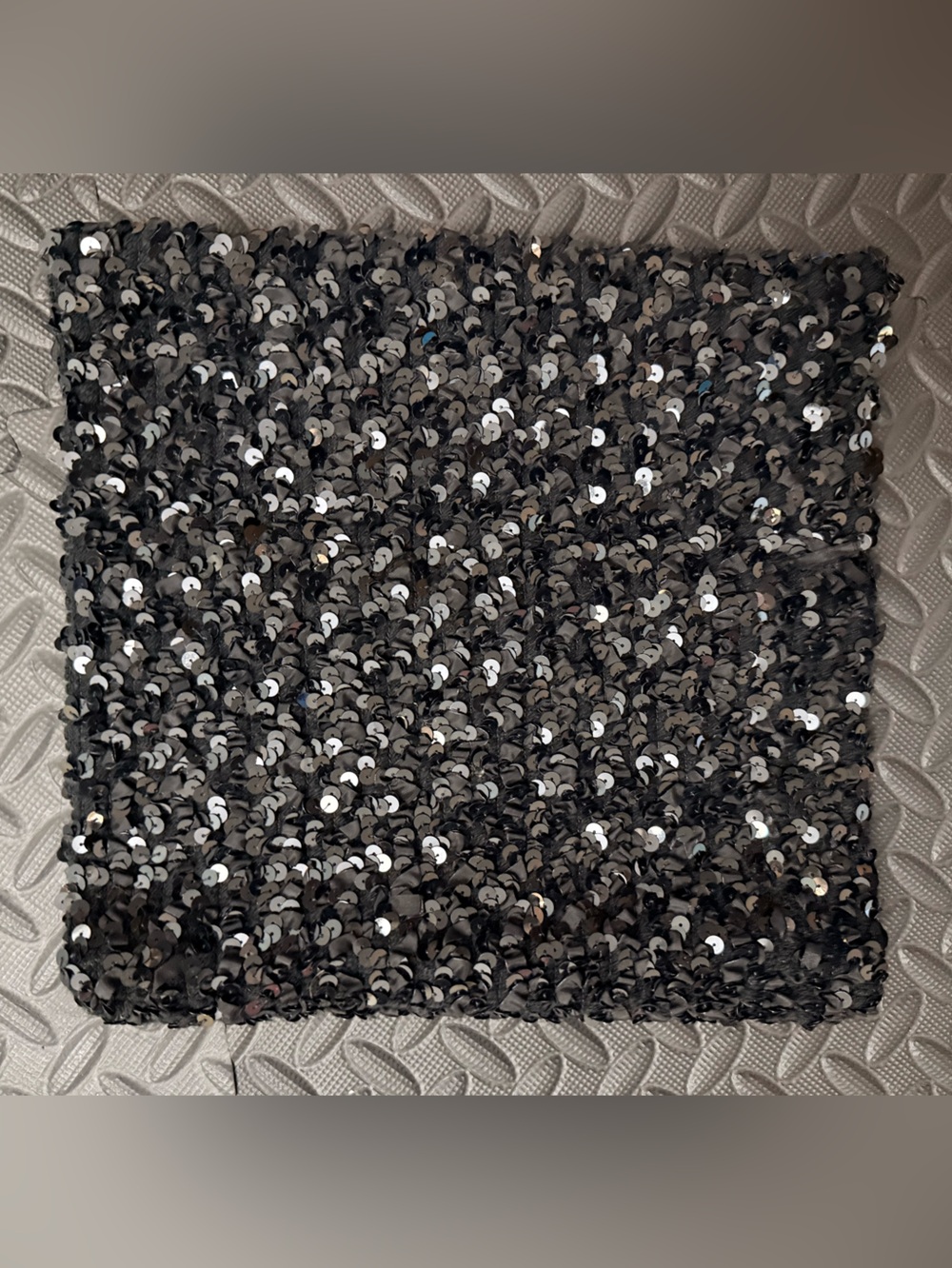 Black Sequin Tube Top – Necessary Objects by Ady Gluck-Frankel vintage, clean
